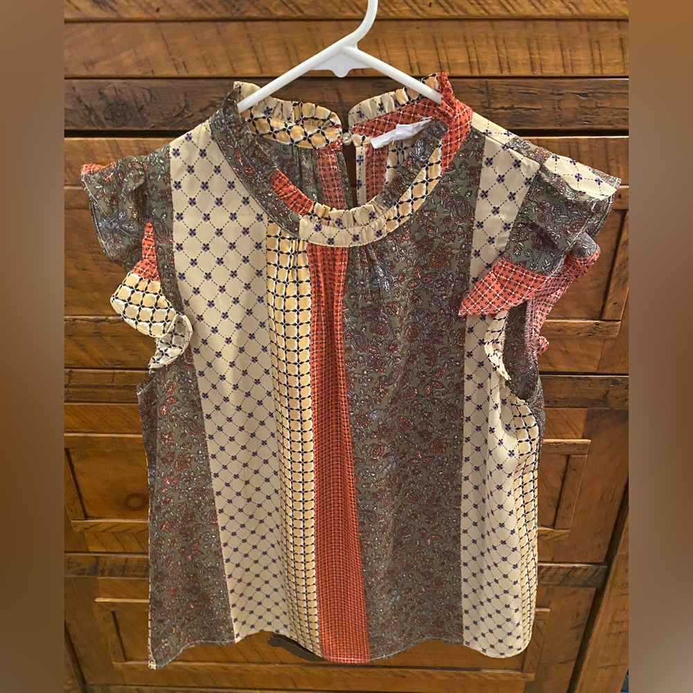 THML mixed print top